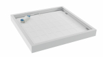 Surface frame for 60x60 LED panels - aluminum, white, foldable